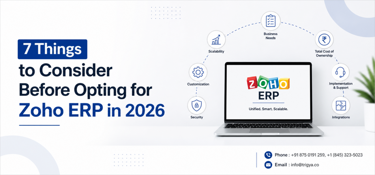 7 Things to Consider Before Opting for Zoho ERP in 2026