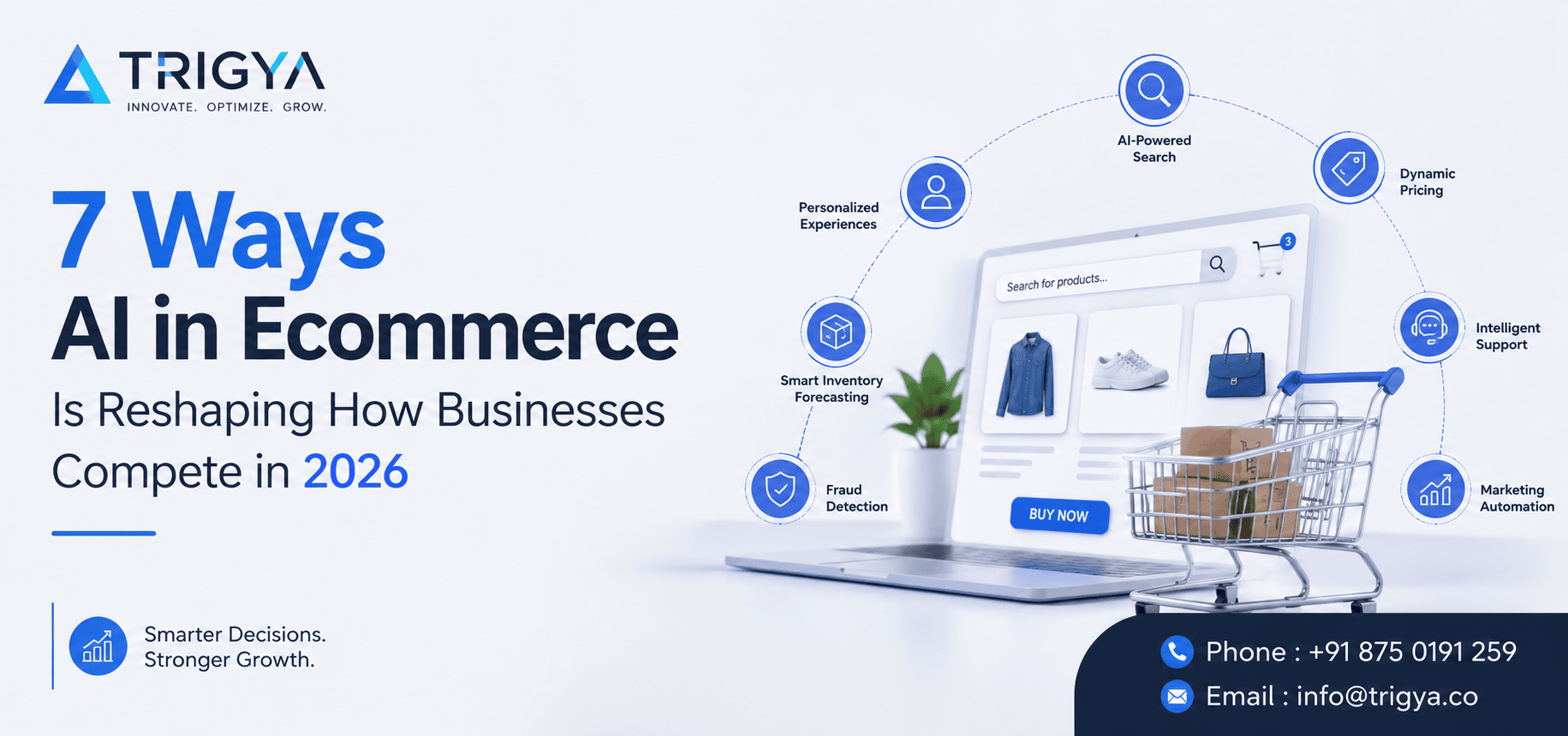 AI in ecommerce improving online shopping experiences.