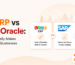 Zoho ERP vs SAP vs Oracle comparison banner for Indian businesses featuring ERP platforms, scalability, compliance, and enterprise solutions